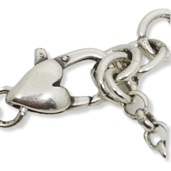 BRIGHTON SILVERTONED OPEN TRIPLE SQUARE PENDANTS & CHAIN NECKLACE - Picture 7 of 8